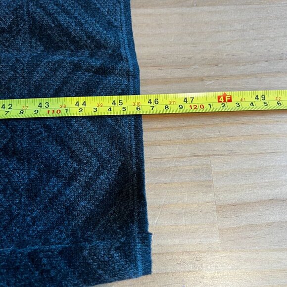 prAna South Rock Sweater Midi Length Dress Size LARGE in Charcoal Intarsia Wool - Picture 10 of 10